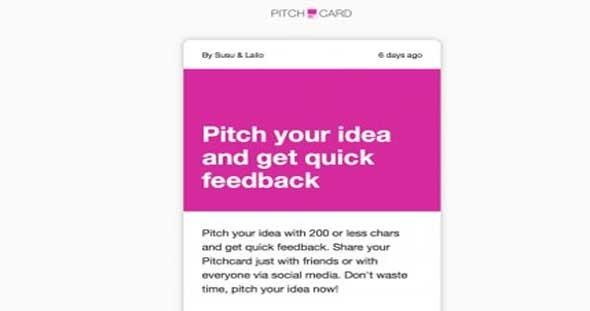 Pitchcard